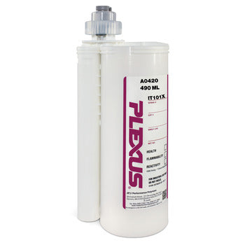 Plexus A0420 Cream Two-Part Base & Accelerator (B/A) Methacrylate Adhesive - 490 ml Cartridge - PLEXUS IT101X
