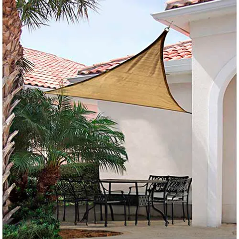 Shade Logic® Sun Shade Sail Triangle 12 ft. x 12 ft. Sand