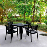 Siesta Artemis 5 Piece Outdoor Dining Set, 31-1/2"W x 29"H Table