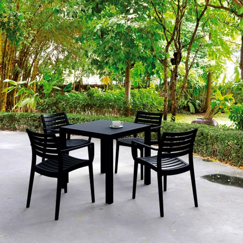 Siesta Artemis 5 Piece Outdoor Dining Set, 31-1/2"W x 29"H Table