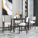 CENGHU 5-Piece Counter Height Dining Table Set for 4