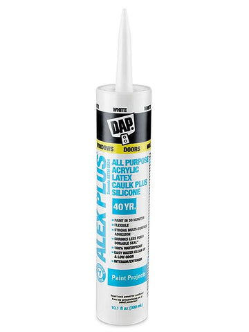 DAP® Acrylic Latex Caulk - White-3 pack