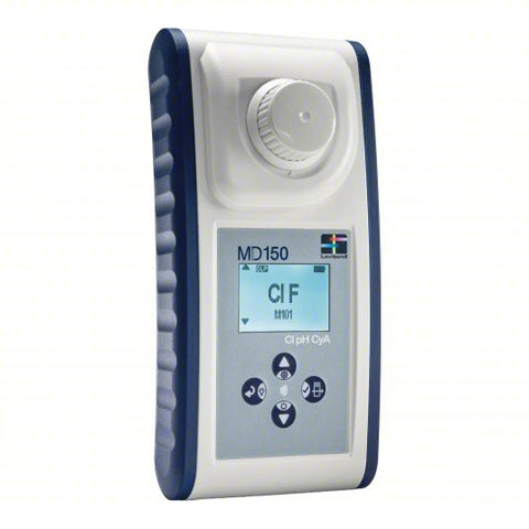 LOVIBOND Portable Colorimeter: Bromine/Chlorine/Chlorine Dioxide/Ozone/pH, 3% Accuracy, LED