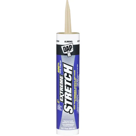 DAP® Products Extreme Stretch Elastomeric Sealant, 10.1 fl. oz., Almond, Pack of 12 - Pkg Qty 12
