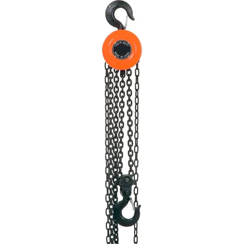 Manual Chain Hoist 10 Foot Lift 10,000 Pound Capacity