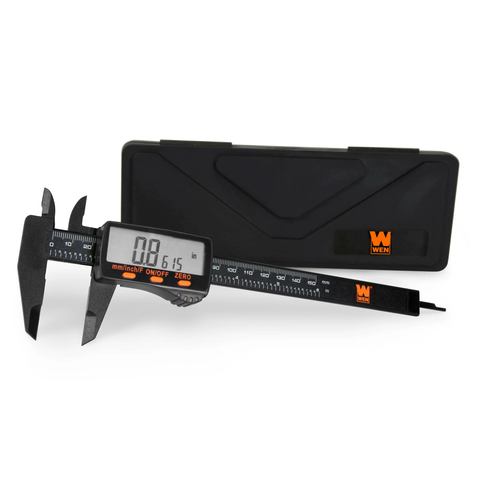 Electronic 6.1-Inch Digital Caliper with LCD Readout and Storage Case