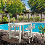 Farrah Rectangular 5 - Piece 4 - Person Outdoor Standing Height Table Set