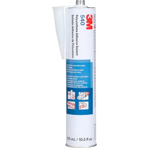 3M™ 540 Polyurethane Adhesive Sealant, 310 ml Capacity, White - Pkg Qty 12