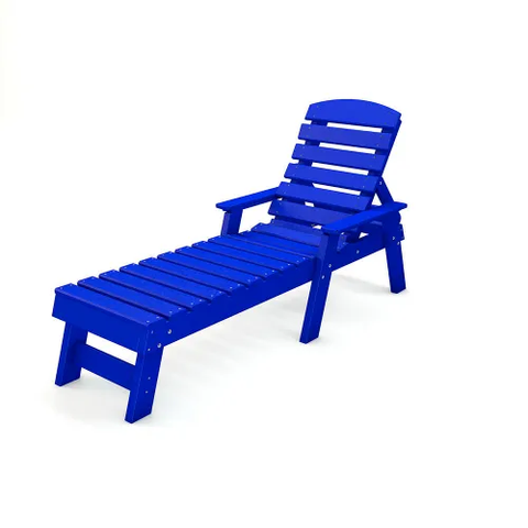 Frog Furnishings Pensacola Adirondack Recycled Plastic Chaise Lounge