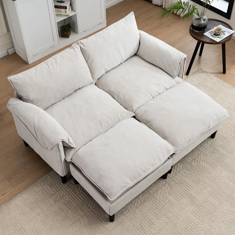NicBex Convertible Combination Sofa with Widen Armrest