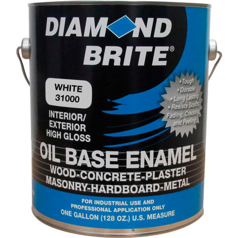 Oil Enamel Gloss Paint, White Gallon Pail 1/Case - 31000-1
