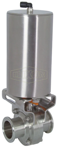 Dixon Valve 2" 316L Stainless Steel Sanitary Clamp End Butterfly Valve