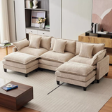 112'' Modern Sofa Modular Combination Cloud Sofa