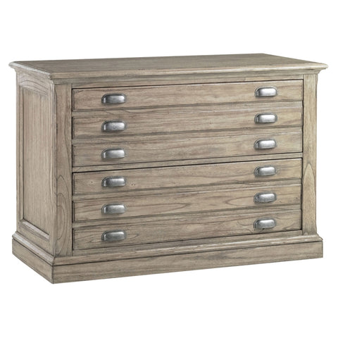 Creek Johnson 46.5" Mindi Wood File Cabinet in Driftwood Patina