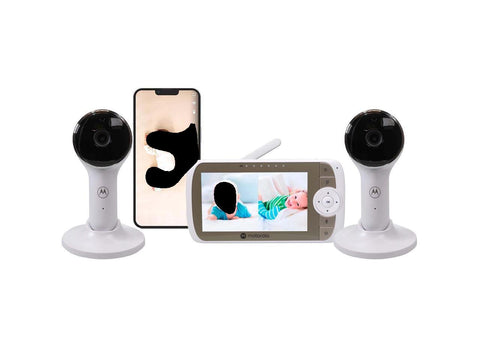 Motorola Full HD Wi-Fi Video Baby Monitor with 2 Cameras,