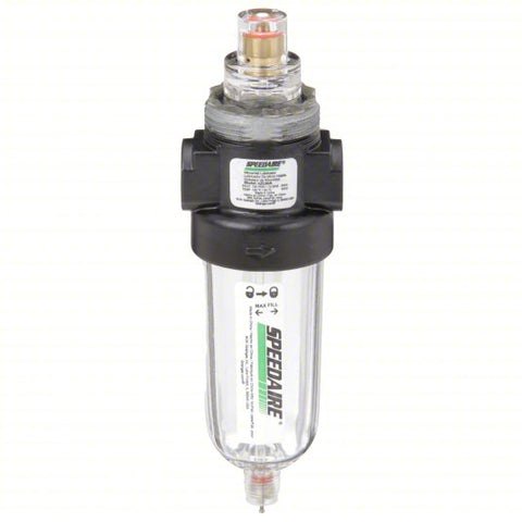 SPEEDAIRE Compressed Air Lubricator: Micro Mist, 1/8 in NPT, 10 cfm, 150 psi Max Op Pressure, Zinc