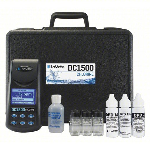LAMOTTE Colorimeter: Chlorine, 10 nm Wavelengths, 0.01 ppm, 2% Accuracy, 2 Range - Max (ppm), LED