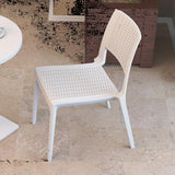 Martz Outdoor Stacking Dining Side Chair (Set of 2)