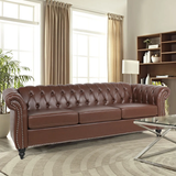Bushea 84'' Faux Leather Sofa