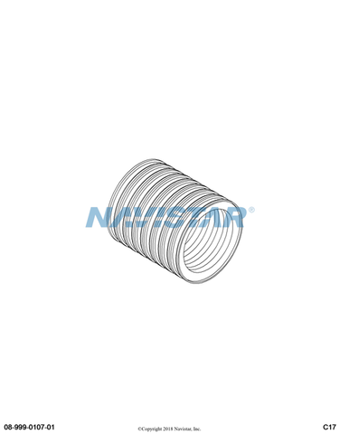 2644081R1- Electrical Wire Loom, 1.495 in. I.D. x 1.725 in. 50 Pack