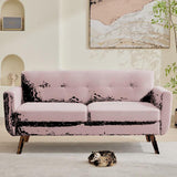 Jadier 66" Upholstered Loveseat Square Sofa
