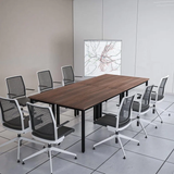 Carlsbad 110.6''Wide 8FT Modular Rectangular Conference Table, Modern Seminar Table (Set of 4)