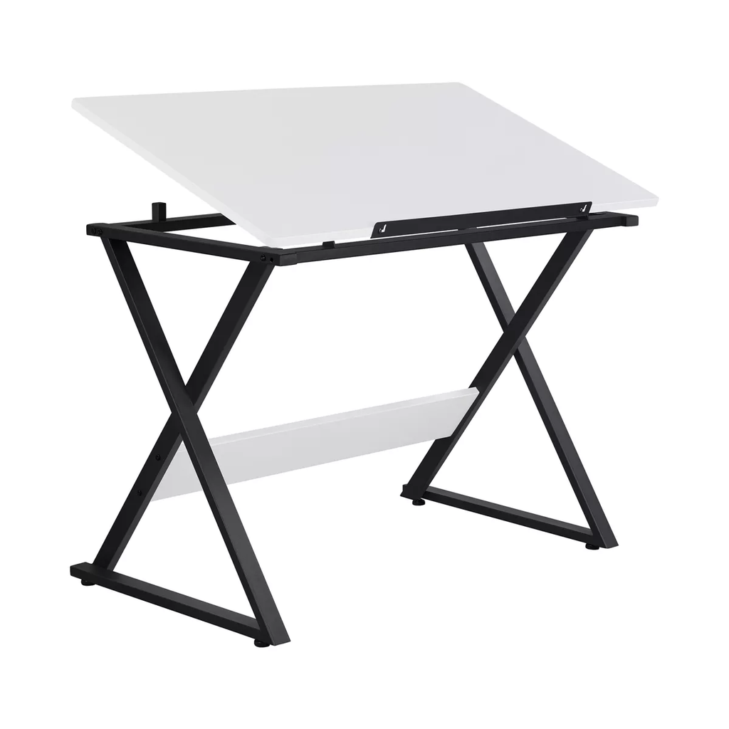 Clean Drawinng Table Minimalist Drafting Table For Artists Basic Drawing Deck White ...