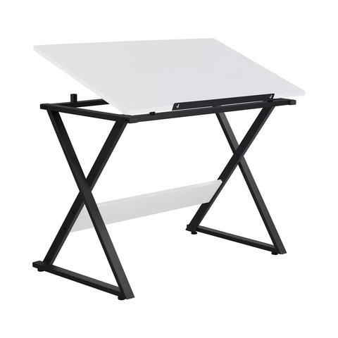 Minimalist Drafting Table For Artists Basic Drawing Deck White
