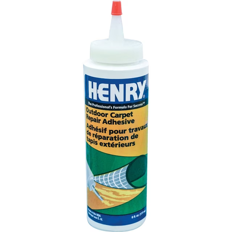 Henry Outdoor Carpet Repair Adhesive - Waterproof, Ready To Use - 6 Oz Squeeze Bottle