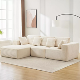 Sectional Couch Sofa, 108" Cloud Modular Modern L-Shaped Sofa