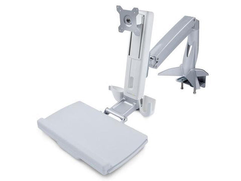 Sit-Stand Monitor Arm Keyboard Tray Desk Mount up to 27" SITSTANDARM1MS