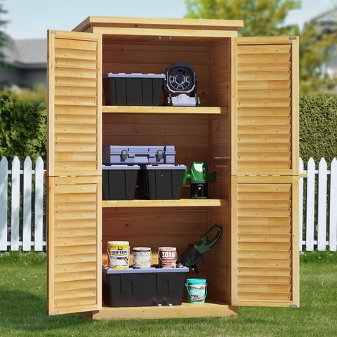 63.2" H Outdoor Storage Cabinet