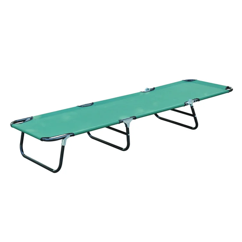 Deluxe Folding Adjustable Sun Lounger / Camping Cot