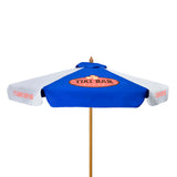 7' Wood Market Umbrella Kit With Valance (6 Imprints)