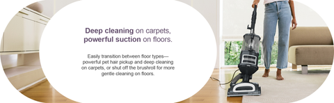 Navigator Lift-Away DLX Bagless, Corded, Upright Vacuum Cleaner with Detachable Canister and HEPA Filter for Pet Hair