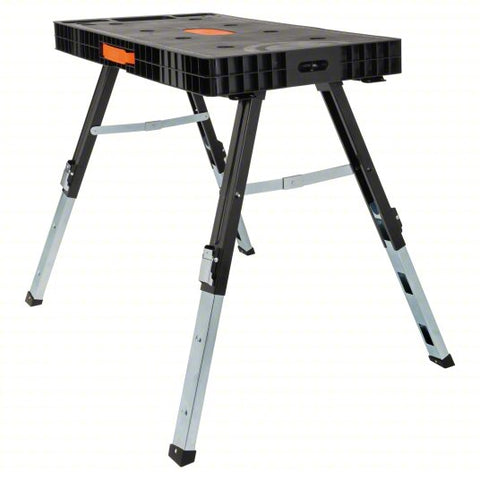 OMNITABLE WORKTABLE: Adj Ht, Plastic, 20 in Overall Wd, 330 lb Overall Load Capacity