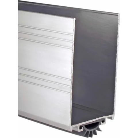 Pemko Aluminum Door Shoe W/ Vinyl Insert 36"L x 1-3/4"W, Mill Aluminum