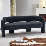 76''Modern Lounge Sofa 3 Seat Curved Sofa