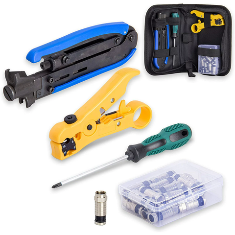 Coax Cable Crimper Kit
