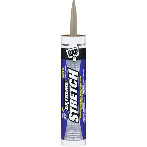 DAP® Products Extreme Stretch Elastomeric Sealant, 10.1 fl. oz., Limestone, Pack of 12 - Pkg Qty 12