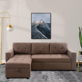 Reversible Sleeper Sectional Sofa Storage Chaise