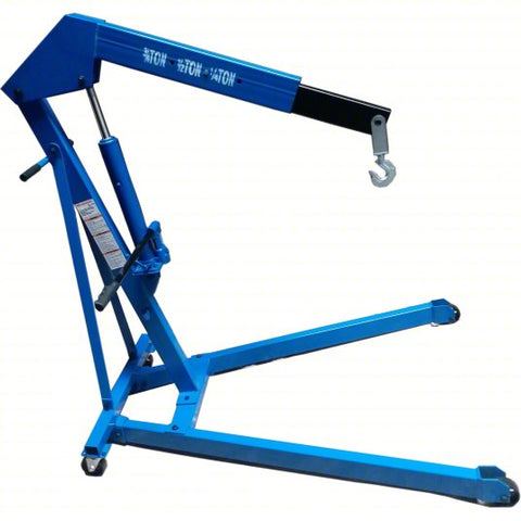 WESTWARD Engine Crane: Engine Crane, Steel, 0.25 ton_0.5 ton_0.75 ton Load Capacity, Blue