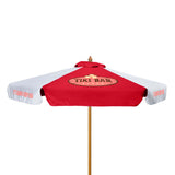 7' Wood Market Umbrella Kit With Valance (6 Imprints)