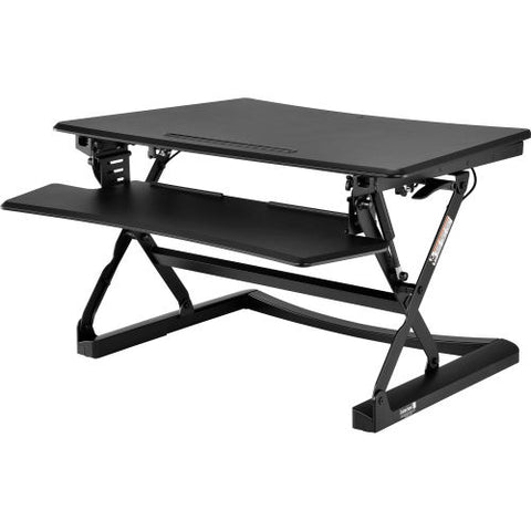 Height Adjustable Sit-Stand Desk Converter with Full Width Keyboard