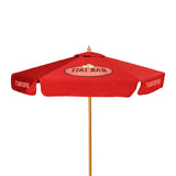 7' Wood Market Umbrella Kit With Valance (6 Imprints)