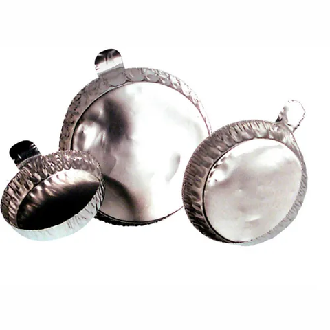 Qorpak MET-03105 43mm Aluminum Weighing Dishes, Case of 1000-3 per pack