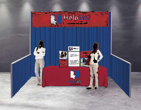 120"W x 24"H Pipe and Drape Header Kit