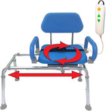 Platinum Health Carousel Sliding Shower Chair Transfer Bench with Swivel Seat