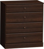 Prepac Astrid Simplistic 4-Drawer Dresser for Bedroom
