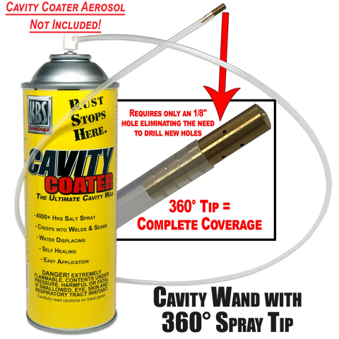 KBS Coatings 48" Cavity Wand w/ 360 Degree Spray Tip (75015)